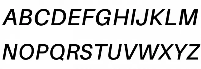 Aileron SemiBold Italic फ़ॉन्ट अपरकेस