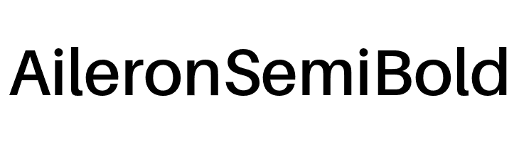 Aileron SemiBold  フリーフォントのダウンロード