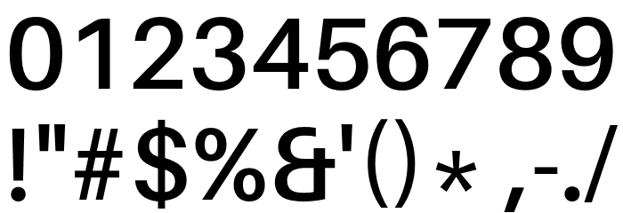 Aileron SemiBold Font OTHER CHARS