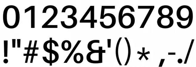 Aileron SemiBold Font OTHER CHARS