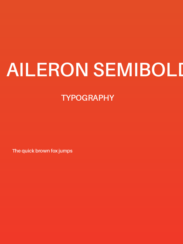 Aileron SemiBold Poster