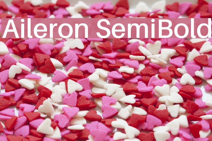 Aileron SemiBold Font examples
