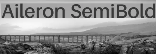Aileron SemiBold Font examples