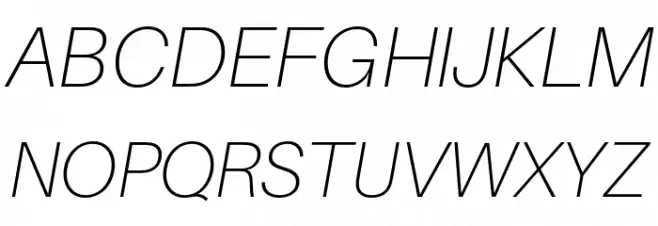 Aileron Thin Italic Шрифта ВЕРХНИЙ