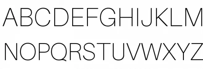 Aileron Thin Шрифта ВЕРХНИЙ