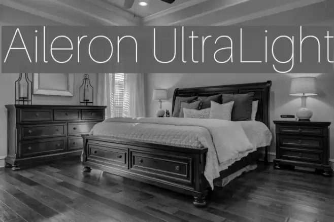 Aileron UltraLight Font examples