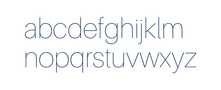 Aileron UltraLight Lowercase