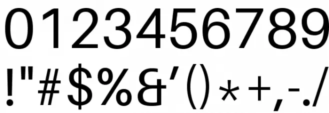 Aileron Font OTHER CHARS