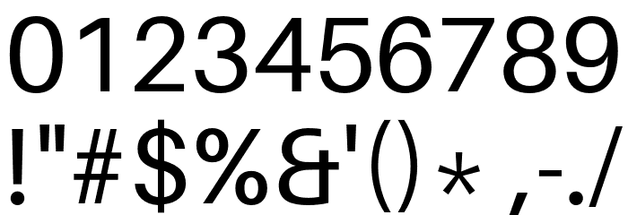 Aileron Font OTHER CHARS