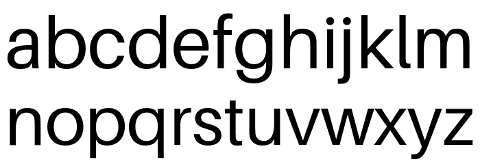 Aileron Font LOWERCASE