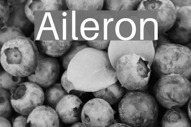 Aileron Font examples