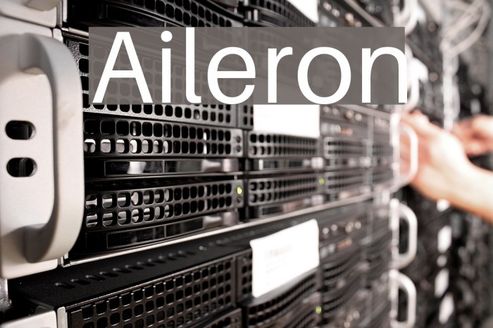 Aileron Font examples