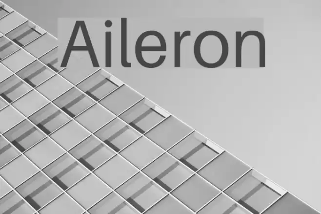 Aileron Font examples
