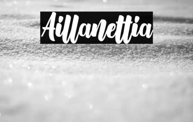 Aillanettia Font examples