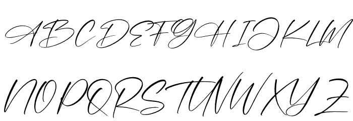 Aillisha Font UPPERCASE