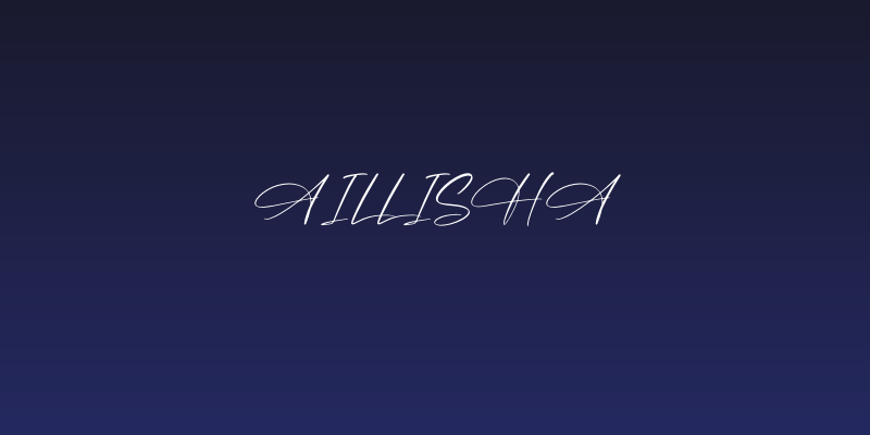 Aillisha Social Header