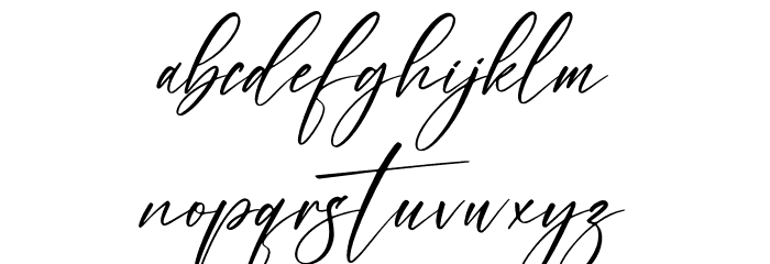 Aillisha Font LOWERCASE