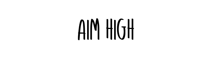 Aim High  Frei Schriftart Herunterladen