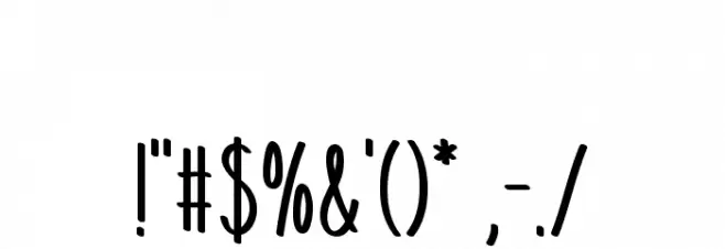 Aim High Font OTHER CHARS