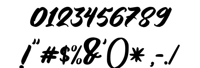 AimchestarFreePersonalUse Font OTHER CHARS