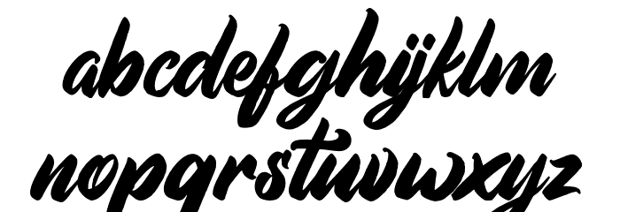 AimchestarFreePersonalUse Font LOWERCASE