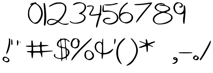 Aimee Font OTHER CHARS