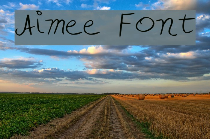Aimee Font examples