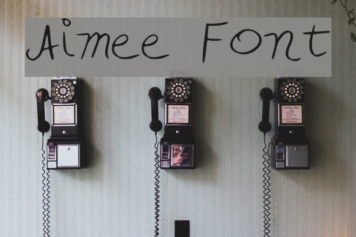 Aimee Font examples