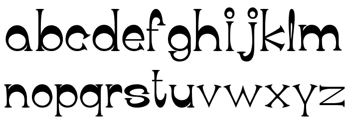 Aimless 101 Font LOWERCASE