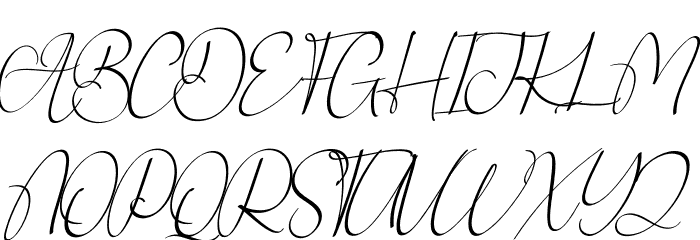 Ainsley Signature Font UPPERCASE