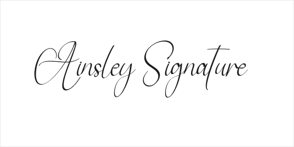 Ainsley Signature Logo