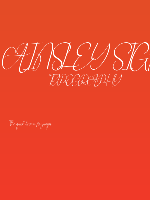 Ainsley Signature Poster