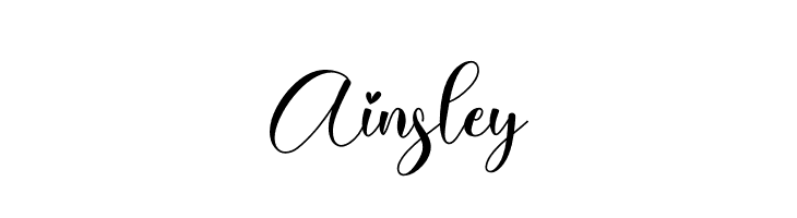 Ainsley  Скачать бесплатные шрифты