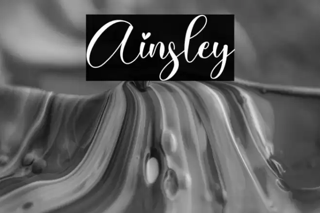 Ainsley Font examples