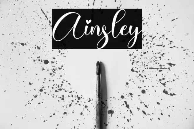 Ainsley Font examples