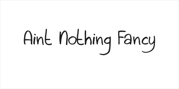 Aint Nothing Fancy Logo