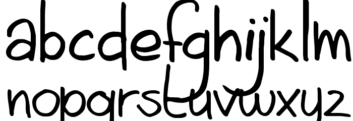 AintNothingFancy Font LOWERCASE