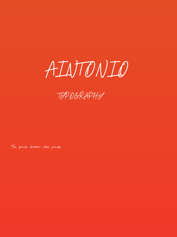 Aintonio Poster