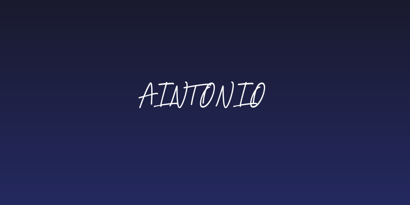 Aintonio Social Header