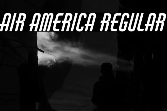 Air America Regular Font examples