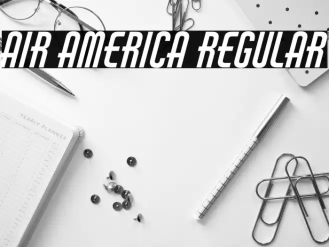 Air America Regular Font examples