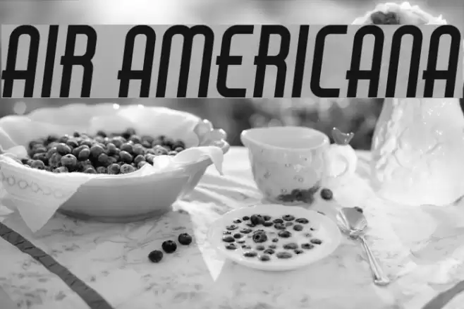 Air Americana Font examples