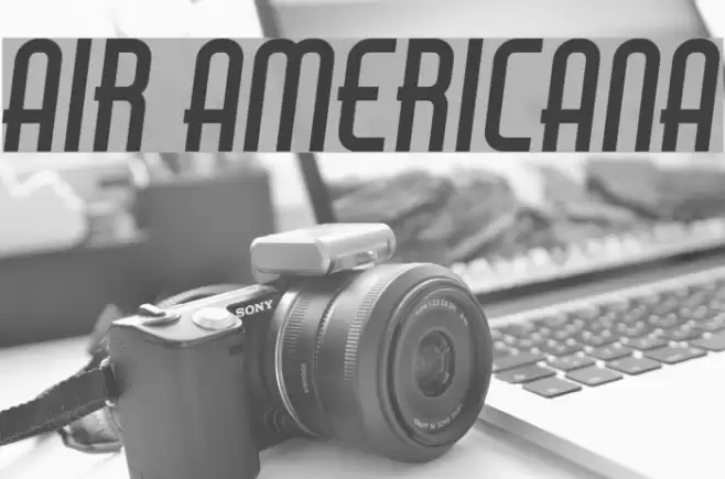 Air Americana Font examples