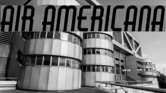 Air Americana Font examples