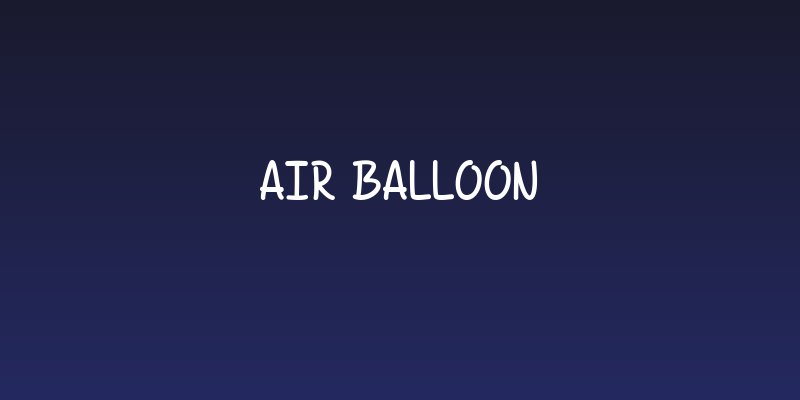 Air Balloon Social Header