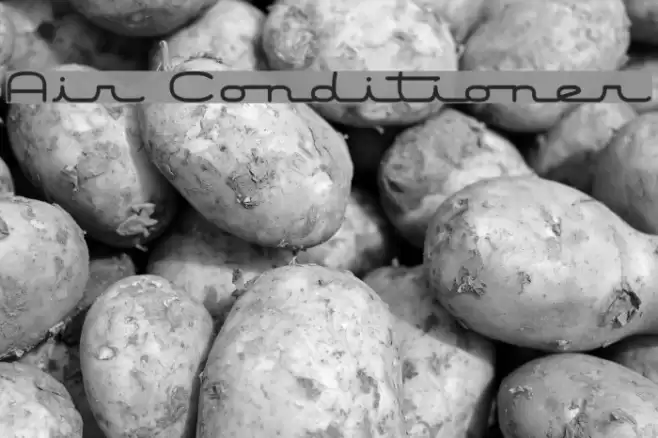 Air Conditioner Font examples