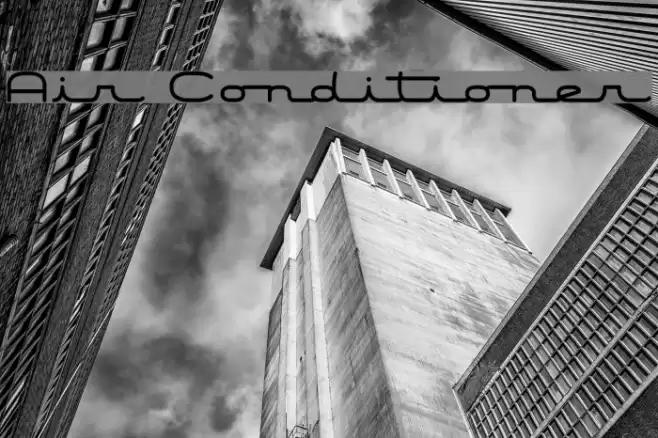 Air Conditioner Font examples