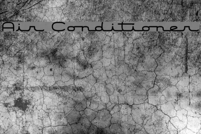 Air Conditioner Font examples