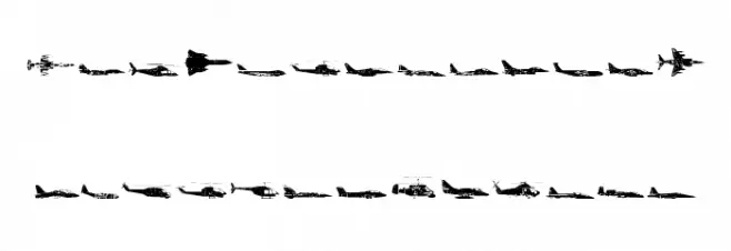 Air Force フォント 小文字