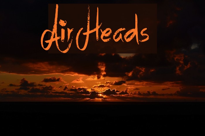Air Heads Font examples